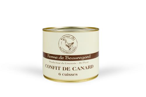 CONFITS DE CANARD 6 CUISSES 1900G