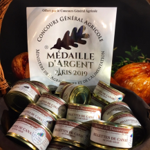 Notre rillettes de canard au foie gras récompensée au Concours Général Agricole !!!